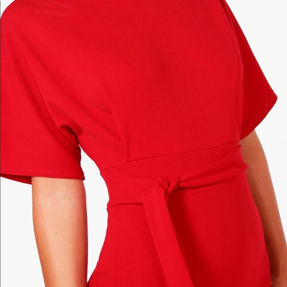 Boohoo tie waist formal midi dress - Picture 4 of 4